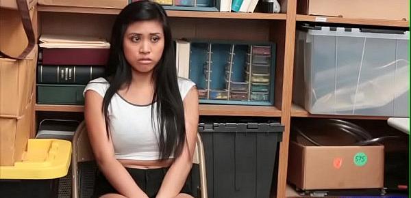  Teenie Asian Shoplyfter Teen Strip Searched and smashed